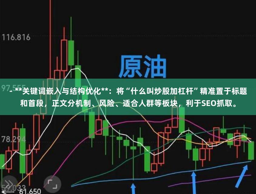 - **关键词嵌入与结构优化**：将“什么叫炒股加杠杆”精准置于标题和首段，正文分机制、风险、适合人群等板块，利于SEO抓取。